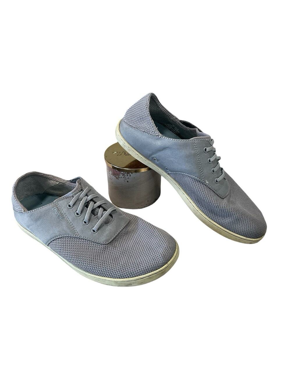 Olukai Nohea Moku Sneaker Men's Size 10.5 Gray Breathable Beach Shoes